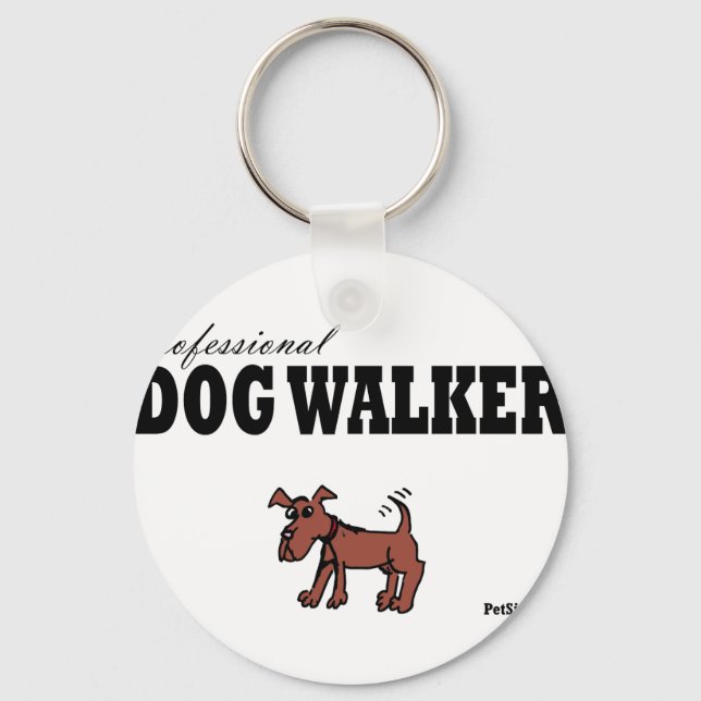 Professional Dog Walker Keychain (Front)