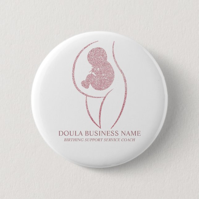 Professional Doula and Pregnancy Nurse Birth Coach 2 Inch Round Button (Front)
