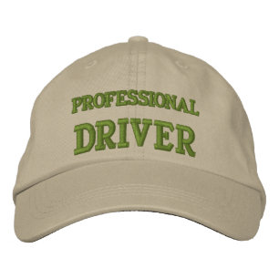 PROFESSIONAL DRIVER EMBROIDERED HAT
