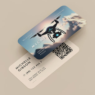 Professional Drone Operator UAV Pilot Modern Business Card