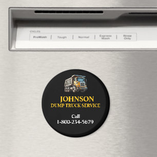 Professional Dump Truck Service Magnet