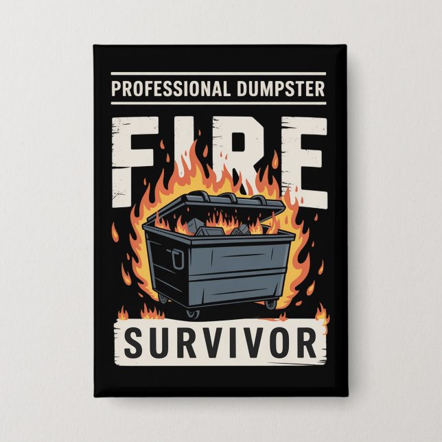 Professional Dumpster Fire Survivor Funny Work  (Front)