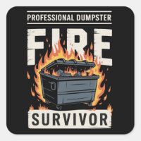 Professional Dumpster Fire Survivor Funny Work 
