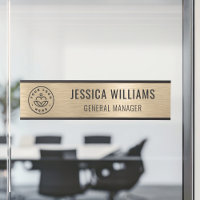 Professional Elegant Black Faux Brushed Gold