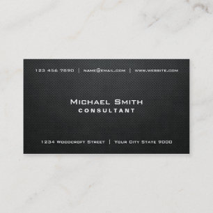 Professional Elegant Black Modern Plain Simple Business Card