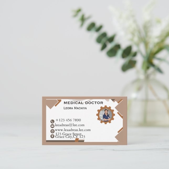 Professional Elegant Business Card (Standing Front)
