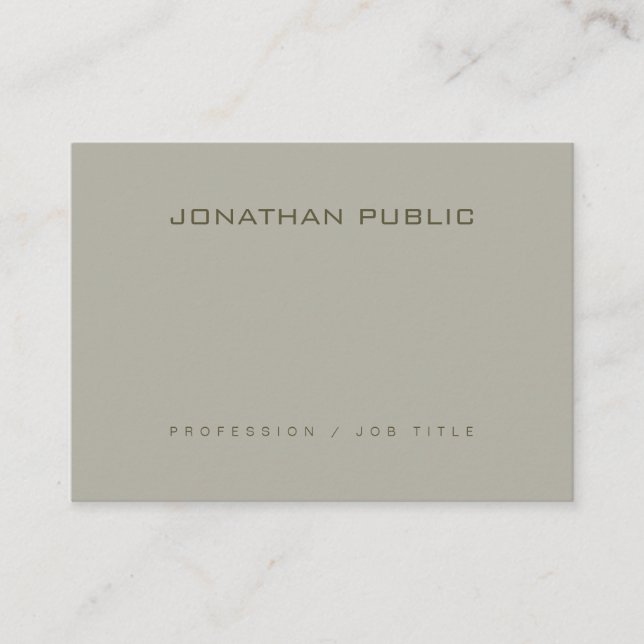 Professional Elegant Clean Design Modern Template Business Card (Front)