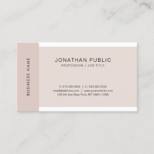 Professional Elegant Colors Simple Modern Plain Business Card