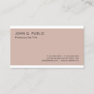 Professional Elegant Colours Modern Sleek Plain Business Card