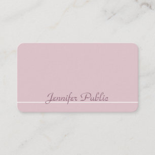Professional Elegant Colours Modern Trendy Plain Business Card
