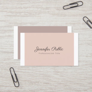 Professional Elegant Colours Simple Chic Modern Business Card