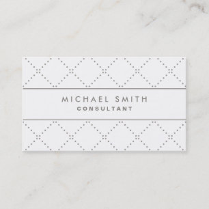 Professional Elegant Cosmetologist Fashion White Business Card