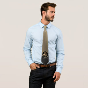  Professional Elegant Gold Lion Logo  Tie