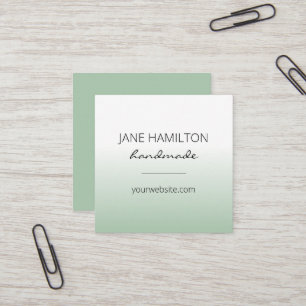 Professional Elegant Green Profile Card