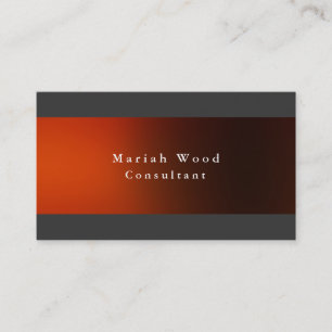 Professional Elegant Grey Red Minimalist Modern Business Card