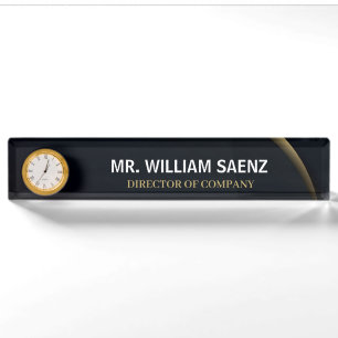  Professional Elegant Lion Logo Desk Name Plate