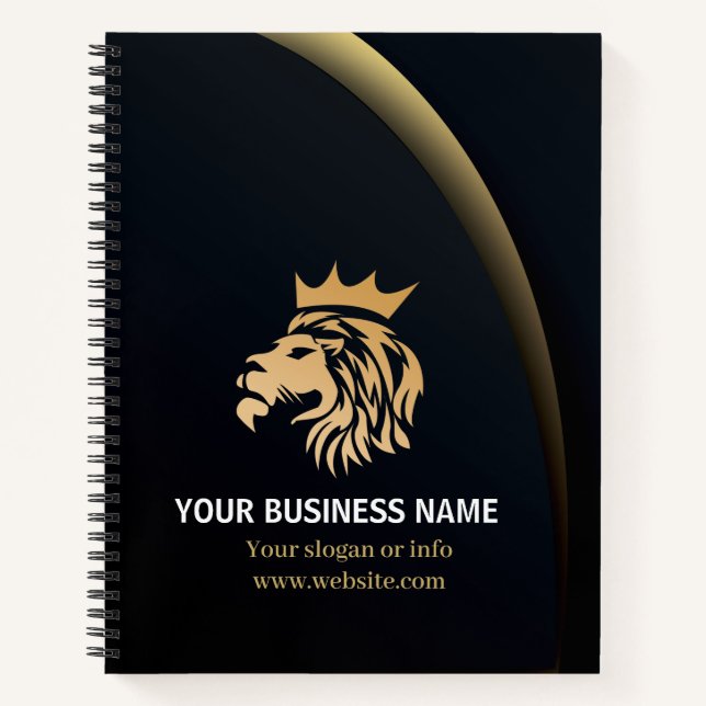  Professional Elegant Lion Logo  Notebook (Front)