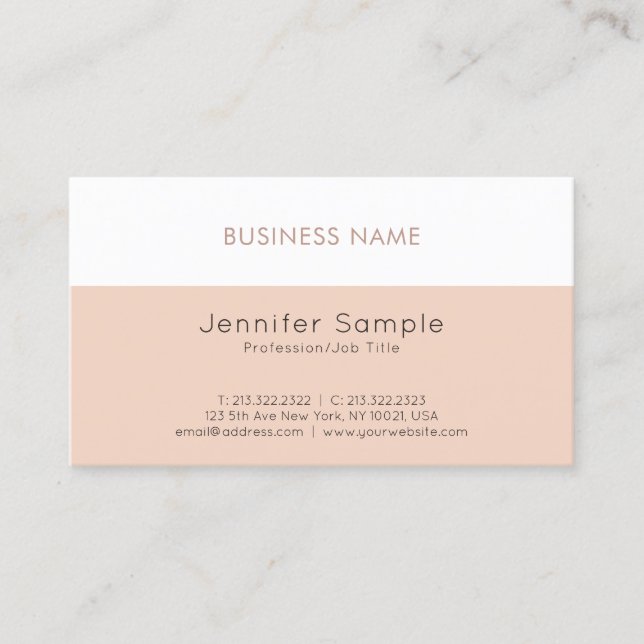 Professional Elegant Minimal Design Modern Luxury Business Card (Front)
