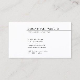 Professional Elegant Minimalist Template Trendy Business Card