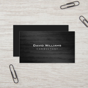 Professional Elegant Modern Black Business Card