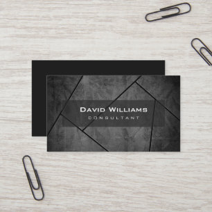 Professional Elegant Modern Black Business Card