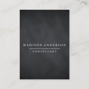 Professional Elegant Modern Black Chalk Board Business Card
