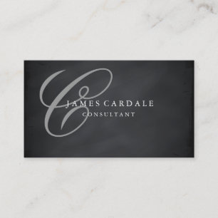 Professional Elegant Modern Blackboard Chalkboard Business Card