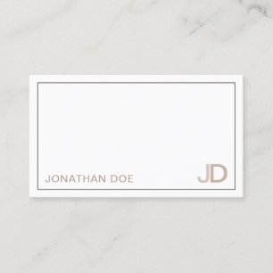 Professional Elegant Modern Creative Monogram Business Card