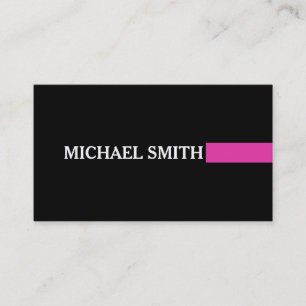 Professional Elegant Modern Frostbite Plain Black Business Card