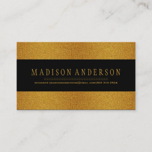 Professional Elegant Modern gold badge Business Card