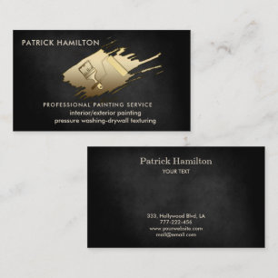 Professional elegant modern house painting business card