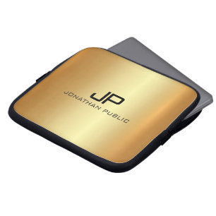 Professional Elegant Modern Luxurious Gold Laptop Sleeve