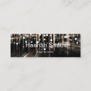 Professional elegant modern luxury Glitter Mini Business Card