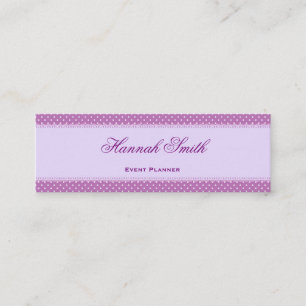 Professional elegant modern luxury Purple Banner Mini Business Card