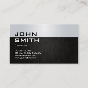 Professional Elegant Modern Metal Computer Repair Business Card