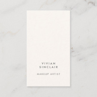 Professional Elegant Modern Minimal Makeup Artist Business Card