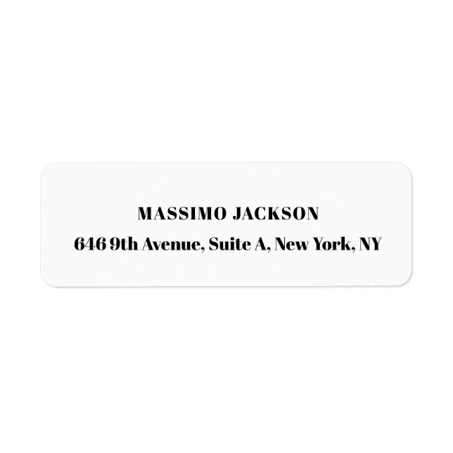 Professional elegant modern minimalist add name (Front)