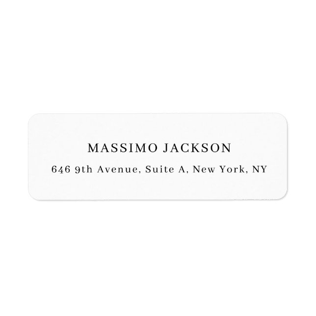 Professional elegant modern minimalist add name (Front)