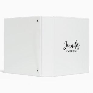 Professional elegant modern minimalist add name binder