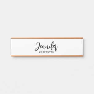 Professional elegant modern minimalist add name door sign