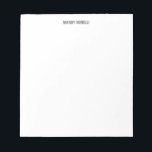 Professional elegant modern minimalist add name notepad<br><div class="desc">A perfect design that will work in business or in your private life. A simple, minimalist, perfect look. Just for you.</div>