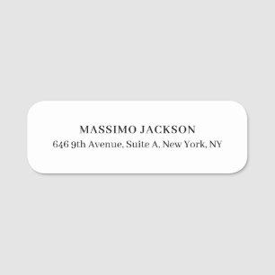 Professional elegant modern minimalist add name tag