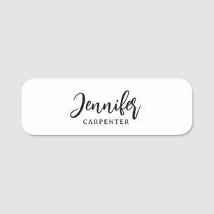 Professional elegant modern minimalist add name tag