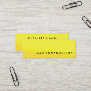 Professional Elegant Modern Minimalist Customized Mini Business Card