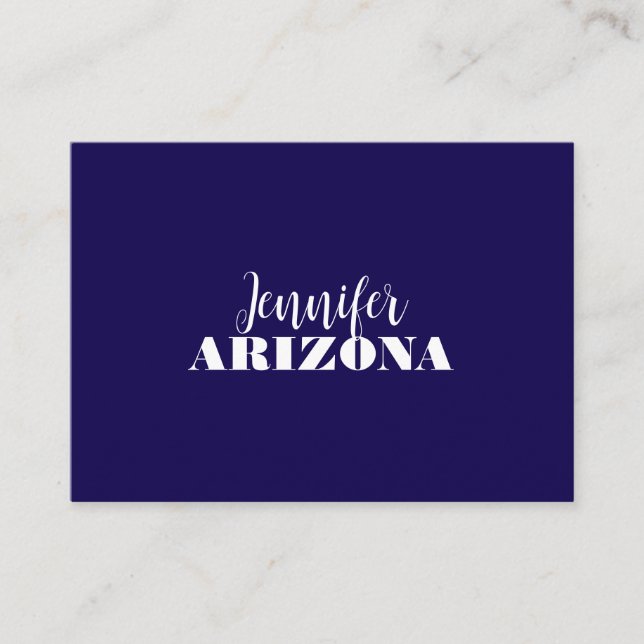 Professional elegant modern minimalist dark blue enclosure card (Front)