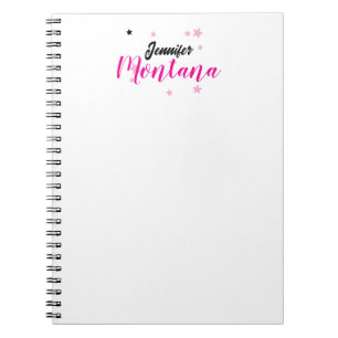 Professional elegant modern minimalist name notebook