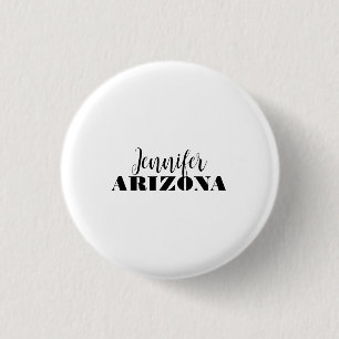 Professional elegant modern minimalist plain 1 inch round button