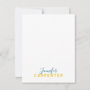 Professional elegant modern minimalist plain card