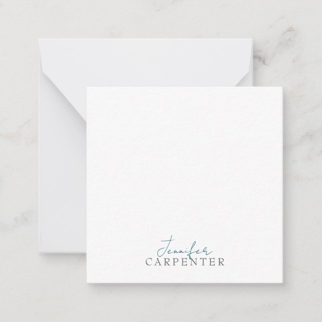 Professional elegant modern minimalist plain card (Front)