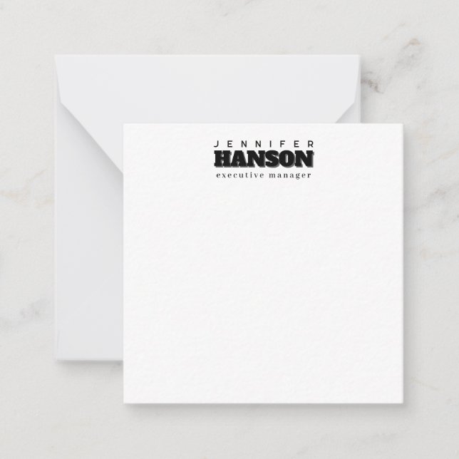 Professional elegant modern minimalist plain card (Front)